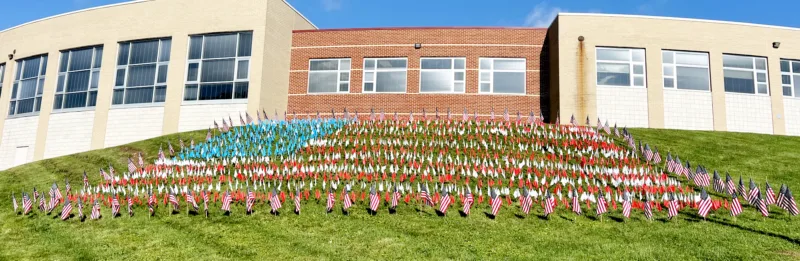 Lisbon students and teachers collaborate to commemorate 9/11 anniversary